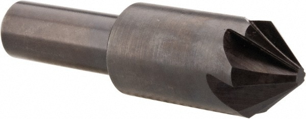 Hertel 18095 3/4" Head Diam, 1/2" Shank Diam, 6 Flute 82° High Speed Steel Countersink Image