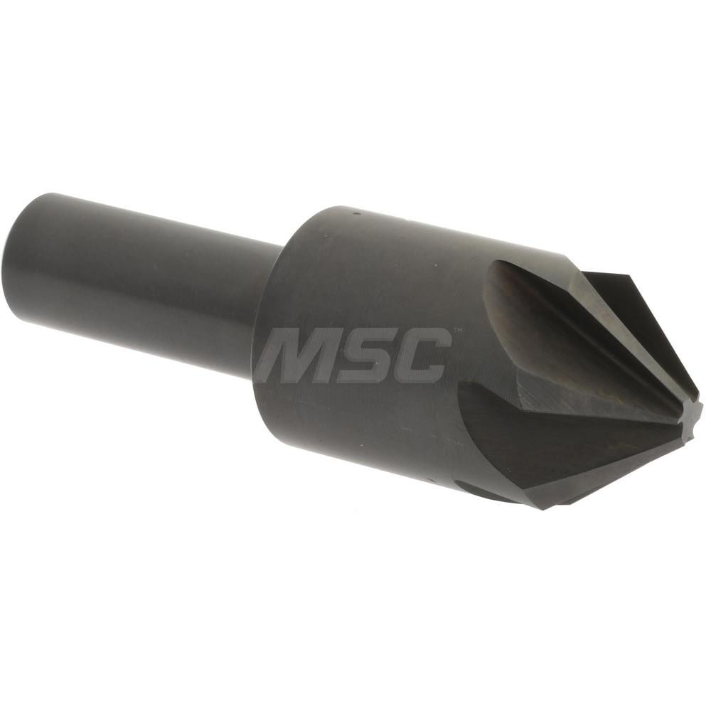 Hertel 18101 7/8" Head Diam, 1/2" Shank Diam, 6 Flute 82° High Speed Steel Countersink Image