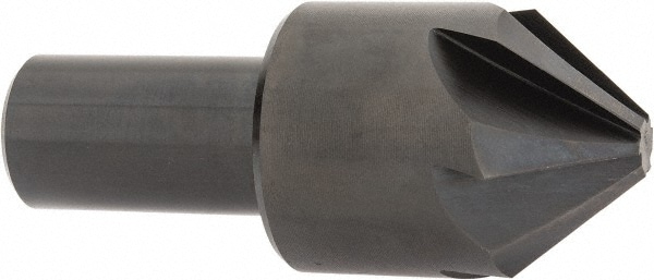 Hertel 19317 1-1/4" Head Diam, 3/4" Shank Diam, 6 Flute 82° High Speed Steel Countersink Image