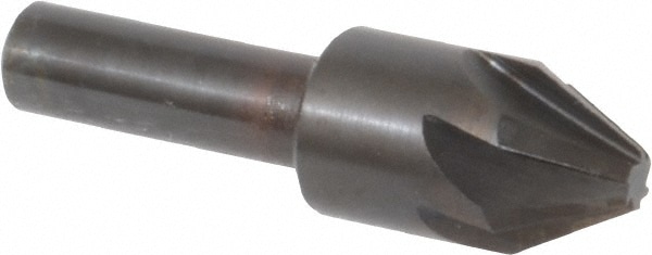 Hertel 18530 5/8" Head Diam, 3/8" Shank Diam, 6 Flute 60° High Speed Steel Countersink Image