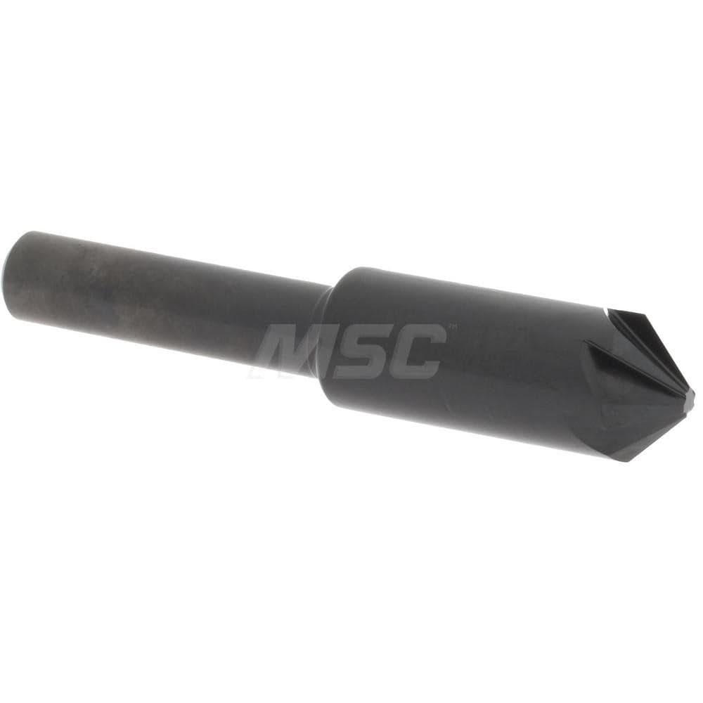 Hertel 18520 3/8" Head Diam, 1/4" Shank Diam, 6 Flute 90° High Speed Steel Countersink Image