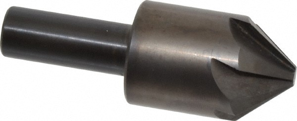 Hertel 18551 1" Head Diam, 1/2" Shank Diam, 6 Flute 82° High Speed Steel Countersink Image