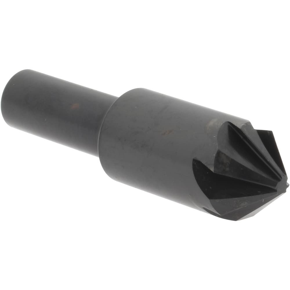 Hertel 18538 3/4" Head Diam, 1/2" Shank Diam, 6 Flute 82° High Speed Steel Countersink Image