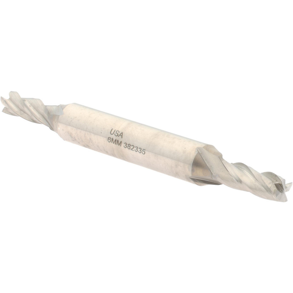 Hertel 13032 Square End Mill: 0.2362 Dia, 5/8 LOC, 3/8 Shank Dia, 3-3/8 OAL, 4 Flutes, Cobalt Image