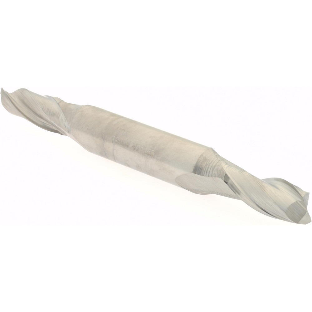 Hertel 12936 Square End Mill: 0.3937 Dia, 13/16 LOC, 1/2 Shank Dia, 3-3/4 OAL, 2 Flutes, Cobalt Image