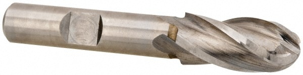 Hertel 13020 Ball End Mill: 0.4724" Dia, 1" LOC, 4 Flute, Cobalt Image