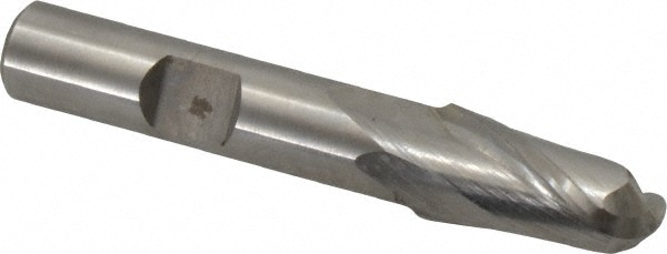 Hertel 12914 Ball End Mill: 0.4331" Dia, 0.8125" LOC, 2 Flute, Cobalt Image