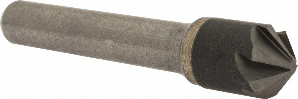 Hertel 336-006580 1/2" Head Diam, 3/8" Shank Diam, 6 Flute 100&deg; Solid Carbide Countersink Image