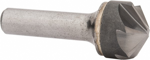Hertel 336-010090 1" Head Diam, 1/2" Shank Diam, 6 Flute 120&deg; Solid Carbide Countersink Image