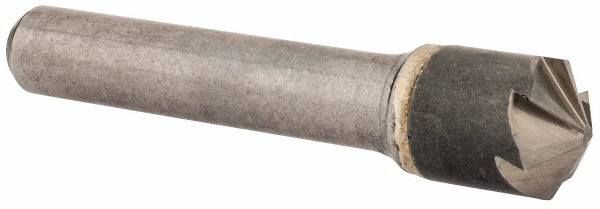 Hertel 336-006590 1/2" Head Diam, 3/8" Shank Diam, 6 Flute 120&deg; Solid Carbide Countersink Image
