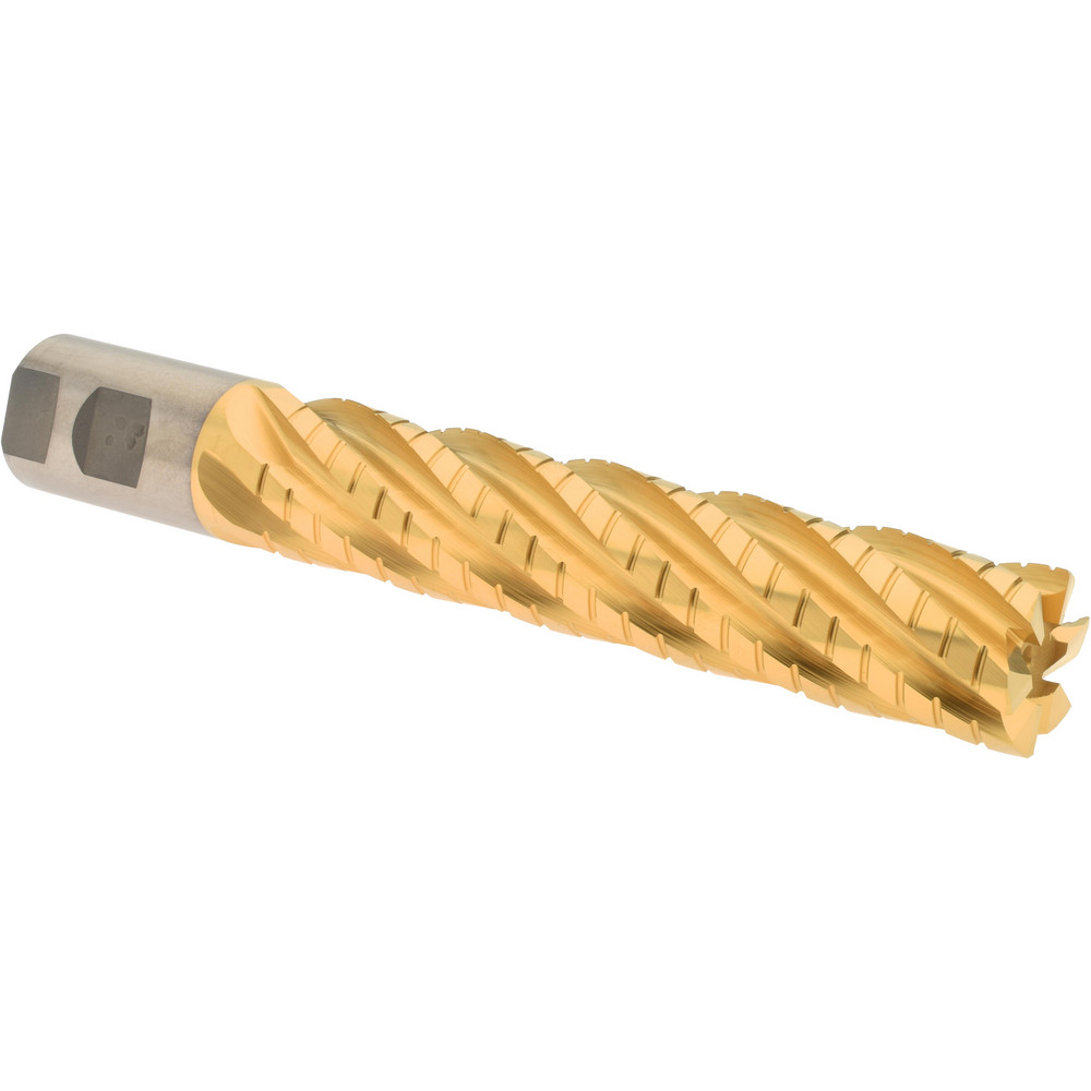 Hertel 21265 1-1/4" Diam 6-Flute Cobalt Square Roughing & Finishing End Mill Image