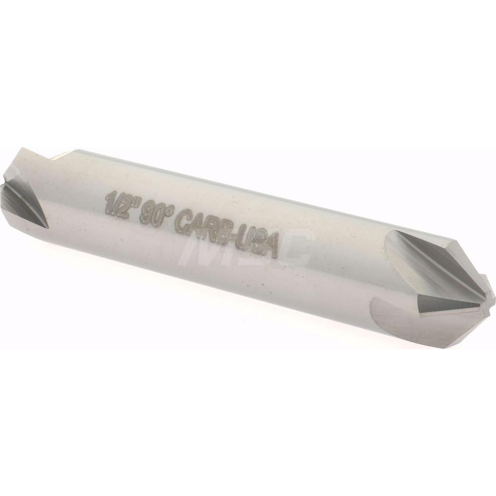 Hertel 334-206070 1/2" Head Diam, 1/2" Shank Diam, 4 Flute 90&deg; Solid Carbide Countersink Image