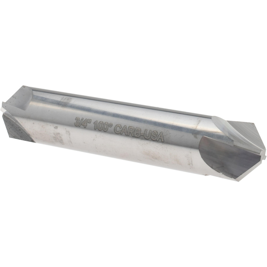 Hertel 334-208080 3/4" Head Diam, 3/4" Shank Diam, 4 Flute 100&deg; Solid Carbide Countersink Image