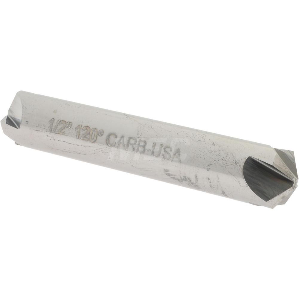 Hertel 334-306100 1/2" Head Diam, 1/2" Shank Diam, 4 Flute 120&deg; Solid Carbide Countersink Image