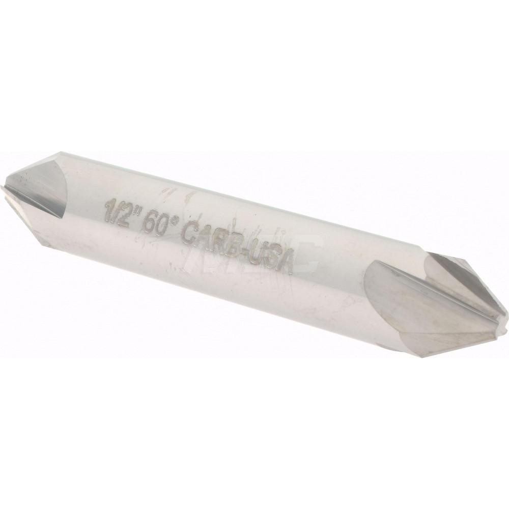 Hertel 334-206050 1/2" Head Diam, 1/2" Shank Diam, 4 Flute 60&deg; Solid Carbide Countersink Image