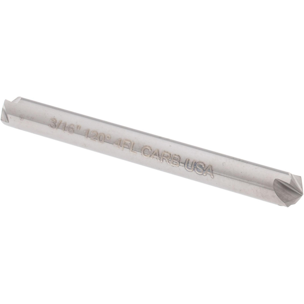Hertel 334-302100 Countersink: 3/16" Head Dia, 120 &deg; Included Angle, 4 Flutes, Carbide Image