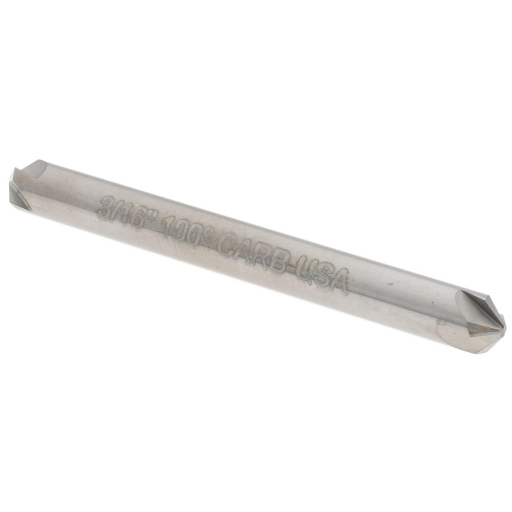 Hertel 334-302080 3/16" Head Diam, 3/16" Shank Diam, 4 Flute 100&deg; Solid Carbide Countersink Image