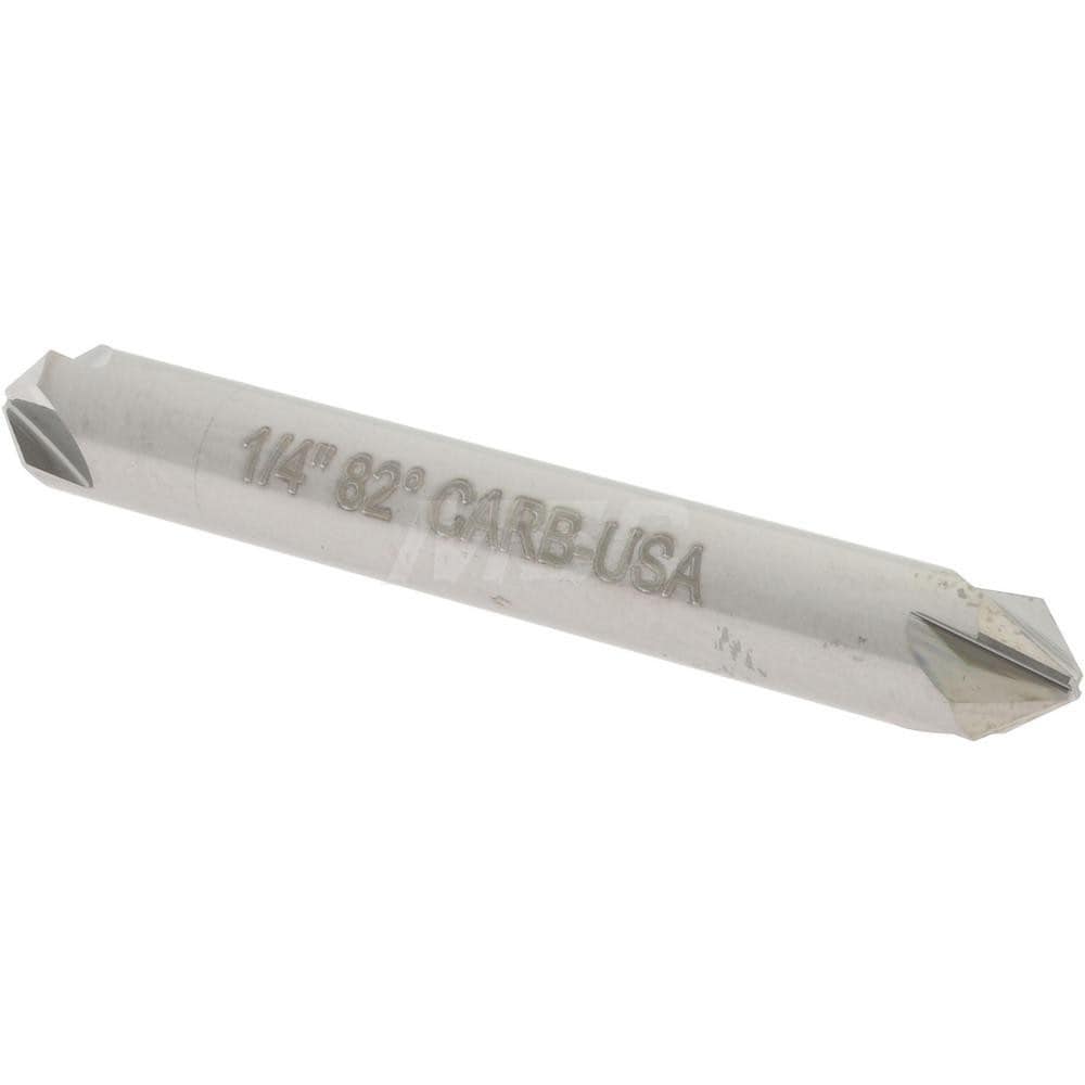 Hertel 334-203060 1/4" Head Diam, 1/4" Shank Diam, 4 Flute 82° Solid Carbide Countersink Image