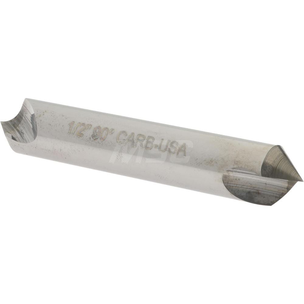 Hertel 331-206070 1/2" Head Diam, 1/2" Shank Diam, 1 Flute 90° Solid Carbide Countersink Image