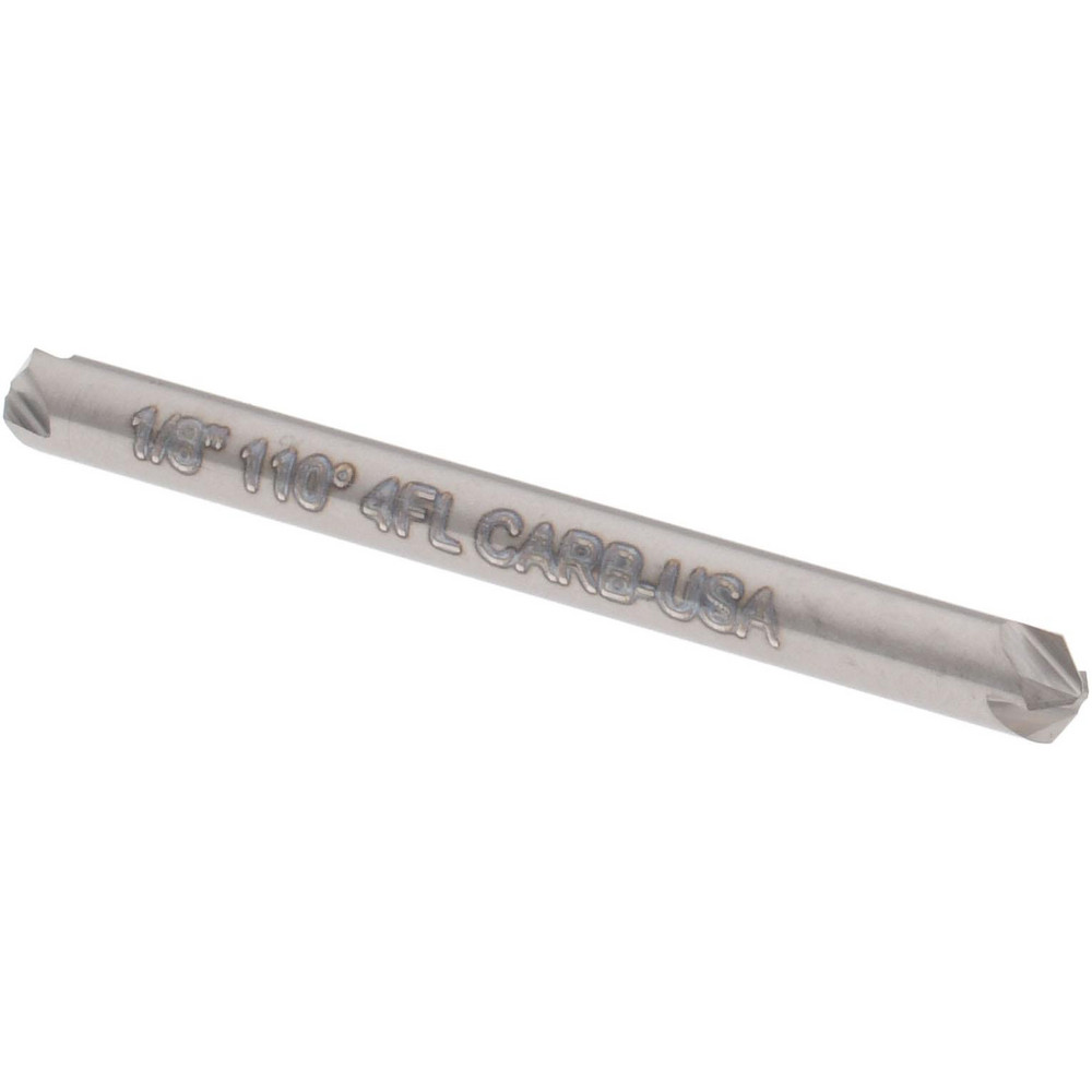 Hertel 334-301090 Countersink: 1/8" Head Dia, 110 &deg; Included Angle, 4 Flutes, Carbide Image