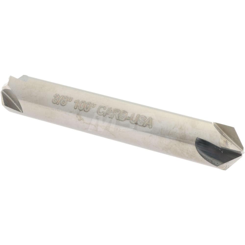 Hertel 334-205080 3/8" Head Diam, 3/8" Shank Diam, 4 Flute 100° Solid Carbide Countersink Image