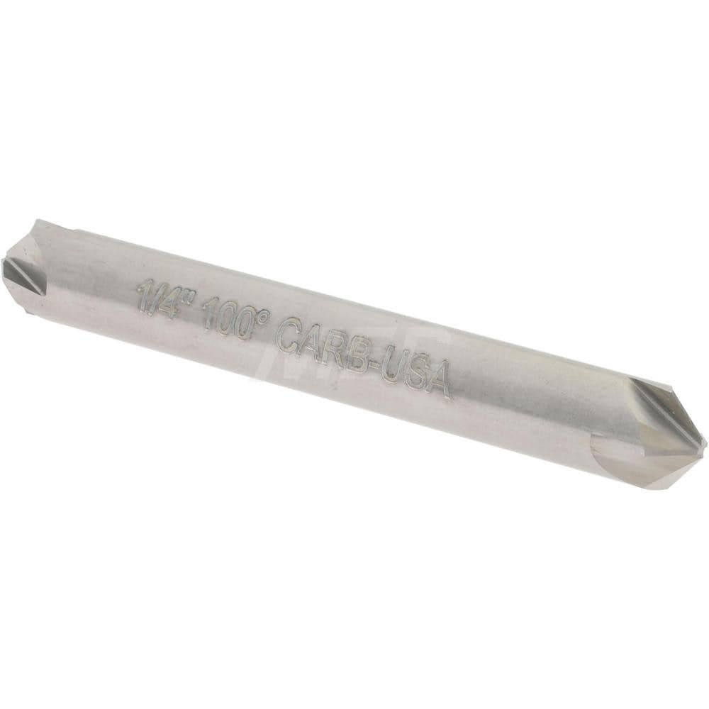 Hertel 334-203080 1/4" Head Diam, 1/4" Shank Diam, 4 Flute 100° Solid Carbide Countersink Image