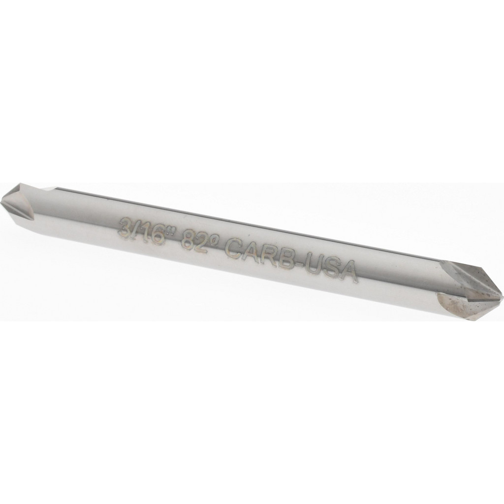Hertel 334-302060 3/16" Head Diam, 3/16" Shank Diam, 4 Flute 82&deg; Solid Carbide Countersink Image