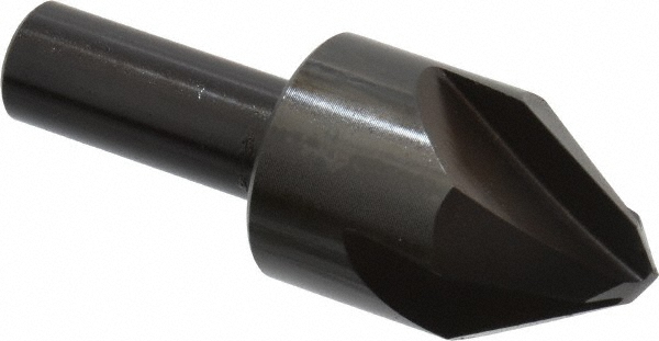 Hertel 18676 1" Head Diam, 1/2" Shank Diam, 4 Flute 60&deg; High Speed Steel Countersink Image