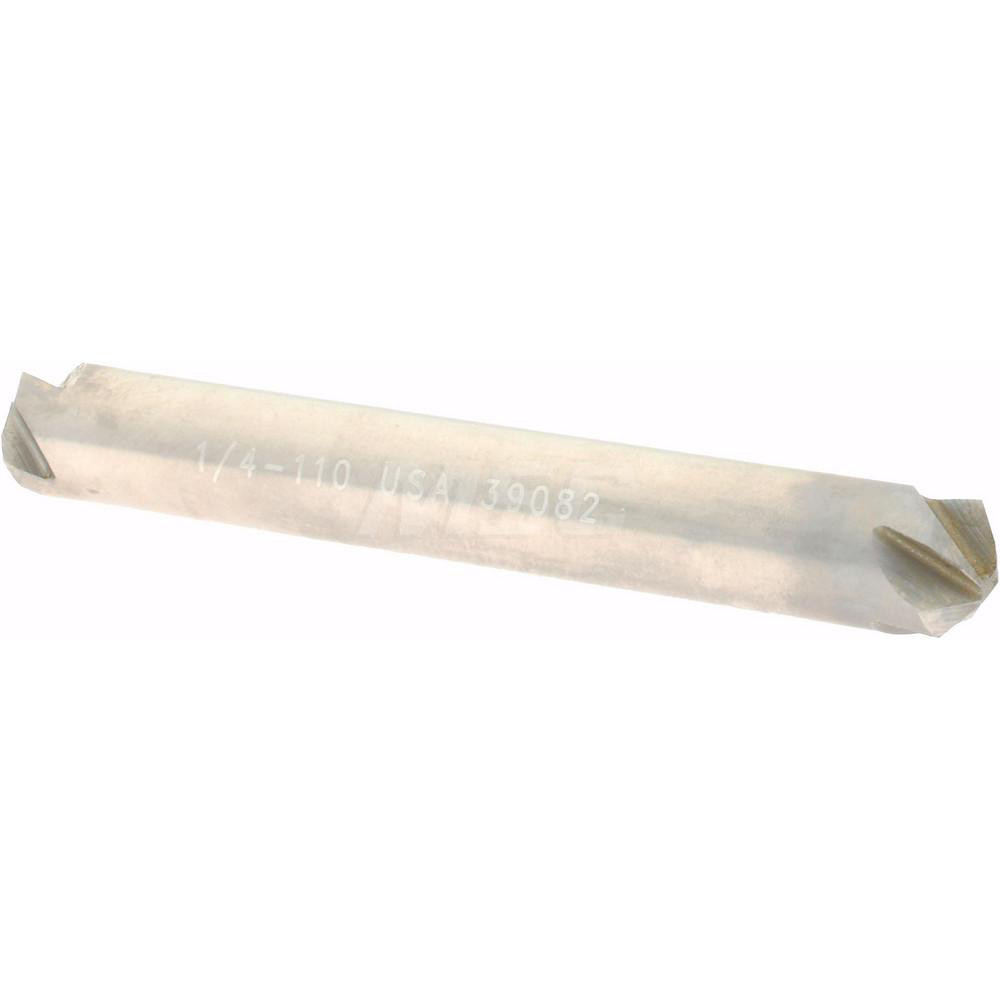 Hertel 18744 1/4" Head Diam, 1/4" Shank Diam, 4 Flute 110&deg; High Speed Steel Countersink Image