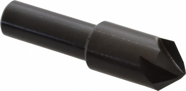 Hertel 18632 1/2" Head Diam, 3/8" Shank Diam, 4 Flute 90&deg; High Speed Steel Countersink Image