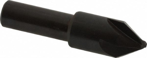 Hertel 18628 1/2" Head Diam, 3/8" Shank Diam, 4 Flute 60&deg; High Speed Steel Countersink Image