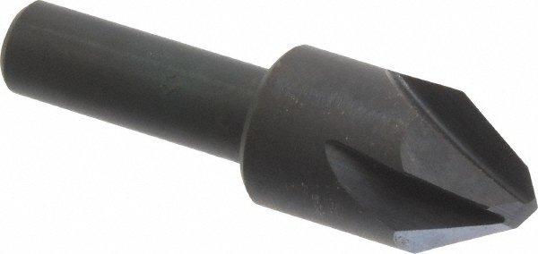 Hertel 18640 5/8" Head Diam, 3/8" Shank Diam, 4 Flute 60&deg; High Speed Steel Countersink Image