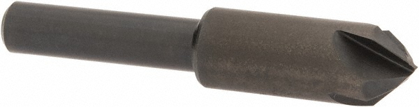 Hertel 18618 3/8" Head Diam, 1/4" Shank Diam, 4 Flute 82&deg; High Speed Steel Countersink Image