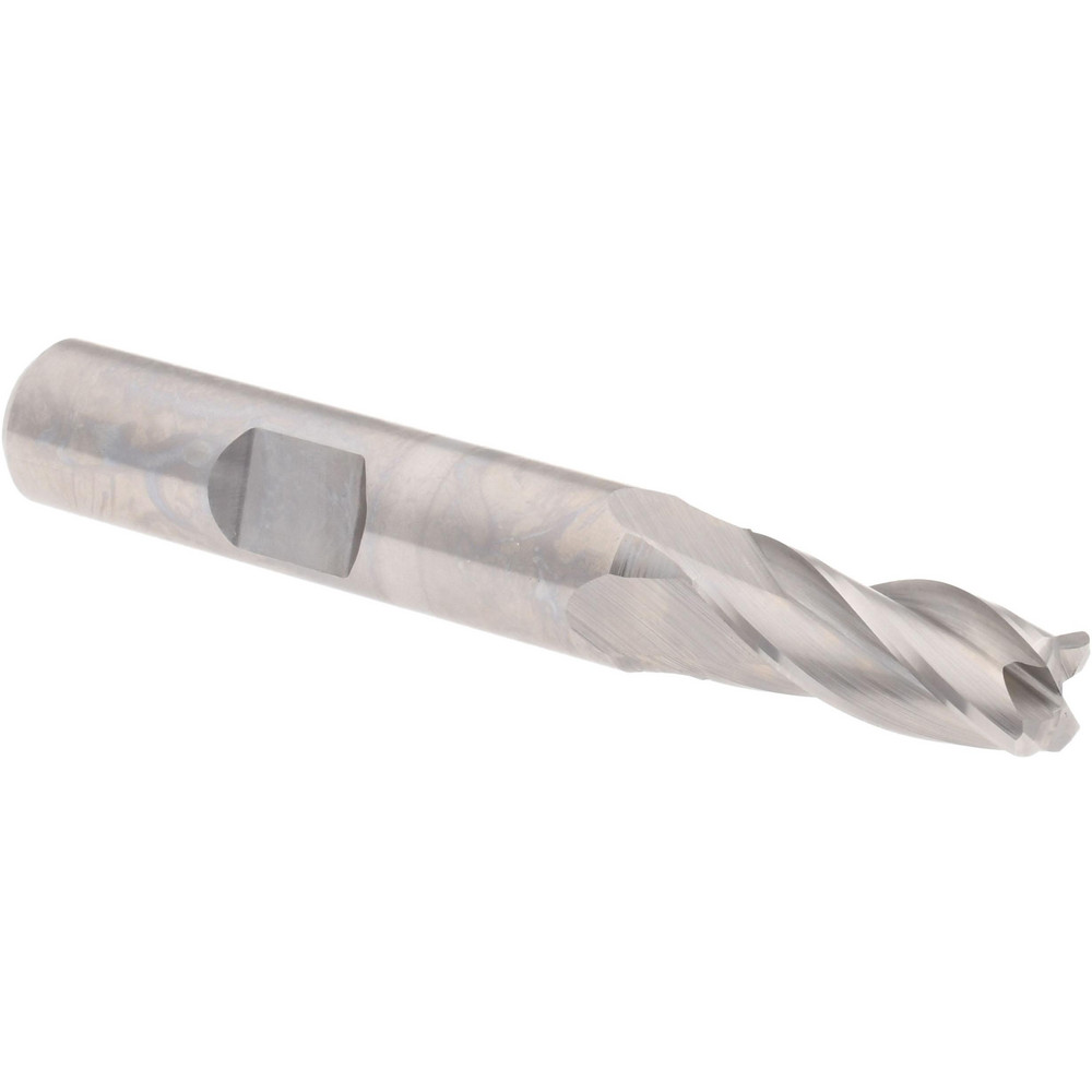 Hertel 15228 Corner Radius End Mill: 5/16" Dia, 3/4" LOC, 0.045" Radius, 4 Flutes, Cobalt Image
