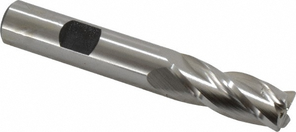 Hertel 15240 Corner Radius End Mill: 1/2" Dia, 1-1/4" LOC, 0.045" Radius, 4 Flutes, Cobalt Image
