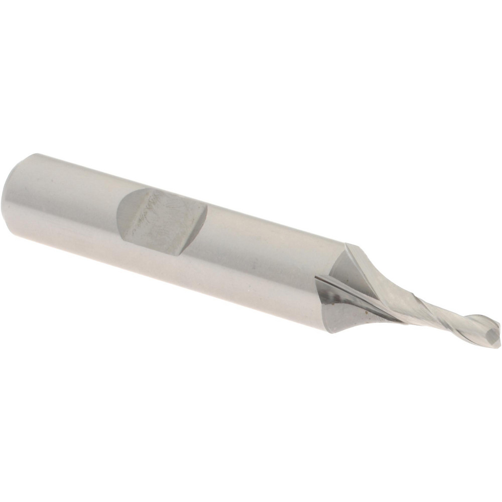 Hertel 15146 Corner Radius End Mill: 1/8" Dia, 3/8" LOC, 0.015" Radius, 2 Flutes, Cobalt Image