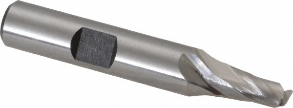 Hertel 15156 Corner Radius End Mill: 1/4" Dia, 1/2" LOC, 0.045" Radius, 2 Flutes, Cobalt Image