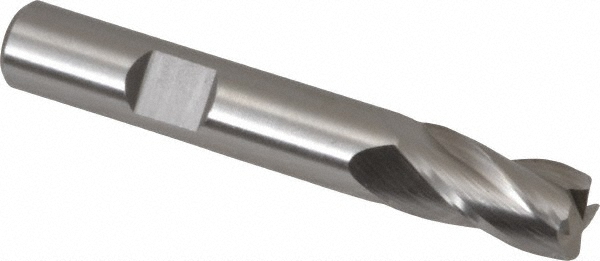 Hertel 15234 Corner Radius End Mill: 3/8" Dia, 3/4" LOC, 0.045" Radius, 4 Flutes, Cobalt Image