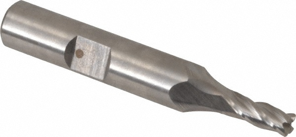 Hertel 15214 Corner Radius End Mill: 3/16" Dia, 1/2" LOC, 0.02" Radius, 4 Flutes, Cobalt Image