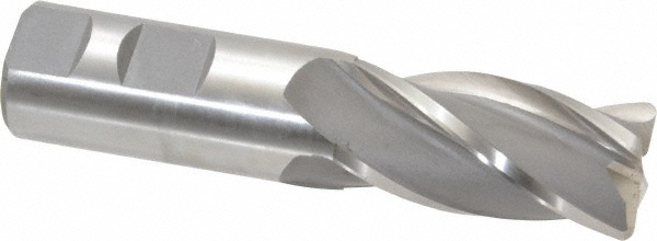Hertel 15274 Corner Radius End Mill: 1" Dia, 2" LOC, 0.09" Radius, 4 Flutes, Cobalt Image