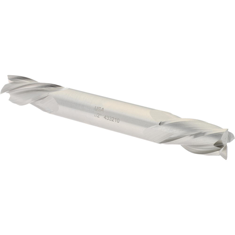 Hertel 12782 Square End Mill: 1/2 Dia, 1 LOC, 1/2 Shank Dia, 4-1/4 OAL, 4 Flutes, Cobalt Image