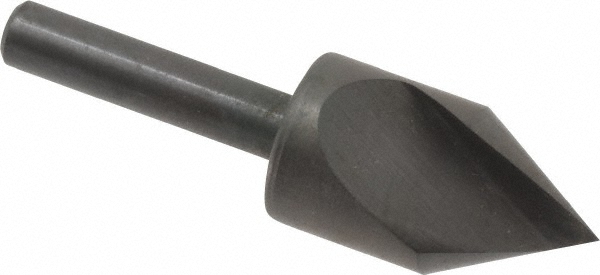 Hertel 18026 5/8" Head Diam, 1/4" Shank Diam, 1 Flute 60&deg; High Speed Steel Countersink Image