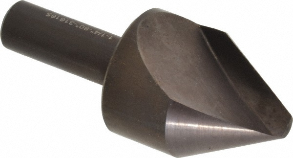 Hertel 18041 1-1/4" Head Diam, 1/2" Shank Diam, 1 Flute 60&deg; High Speed Steel Countersink Image