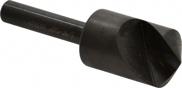 Hertel 18030 5/8" Head Diam, 1/4" Shank Diam, 1 Flute 120° High Speed Steel Countersink Image