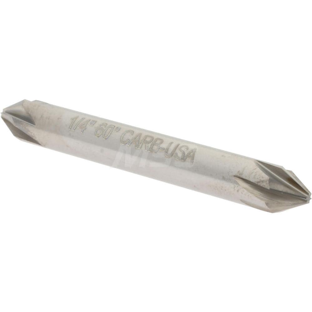 Hertel 336-203050 1/4" Head Diam, 1/4" Shank Diam, 6 Flute 60° Solid Carbide Countersink Image