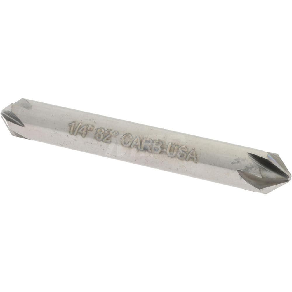 Hertel 336-203060 1/4" Head Diam, 1/4" Shank Diam, 6 Flute 82° Solid Carbide Countersink Image