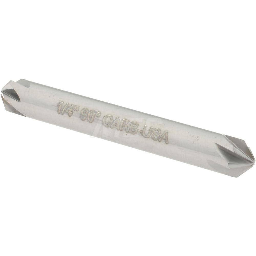 Hertel 336-203070 1/4" Head Diam, 1/4" Shank Diam, 6 Flute 90° Solid Carbide Countersink Image