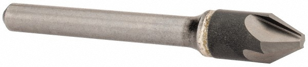 Hertel 334-005050 3/8" Head Diam, 1/4" Shank Diam, 4 Flute 60&deg; Solid Carbide Countersink Image