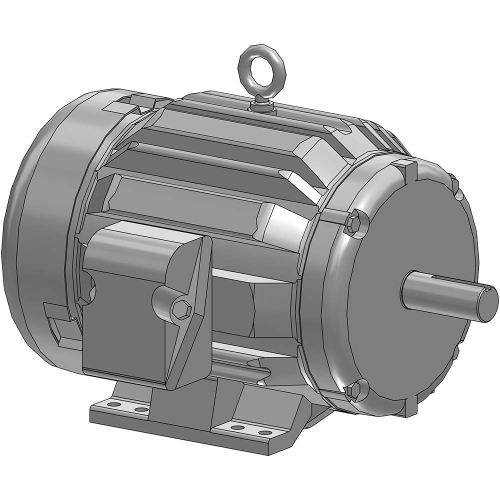 Baldor Reliance Three Phase AC Motor TEFC Enclosure MSC Direct
