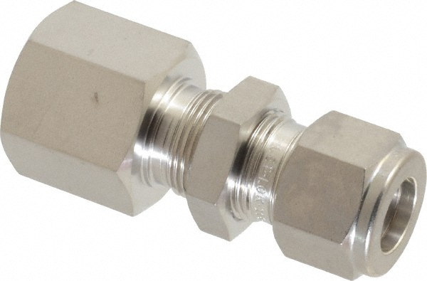 Ham-Let 3002401 Compression Tube Bulkhead Female Connector: 1/2" Thread, Compression x FNPT Image